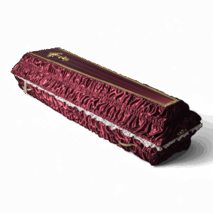 Гроб «Каскад», красный