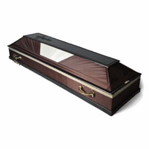 Гроб «Комбинированый», коричневый